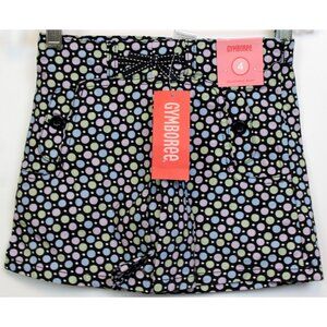 2008 Gymboree Petite Mademoiselle sz 4 Skorts Pleat Navy Polka Dot Paris Pastel
